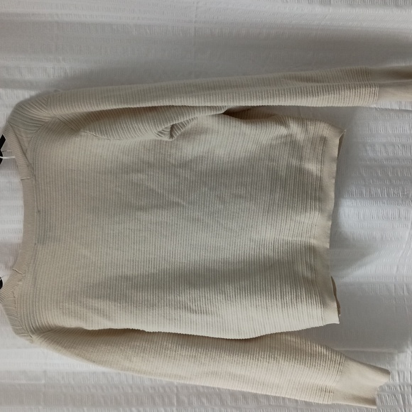 DKNY Jeans Long Sleeve Ribbed Wrap Sweater L - Picture 5 of 8